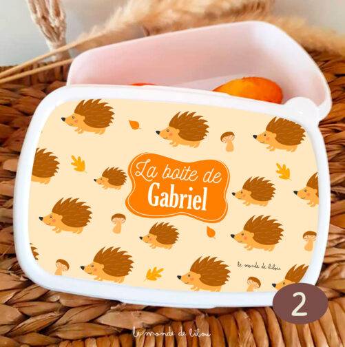 Boîte à Goûter thème automne
