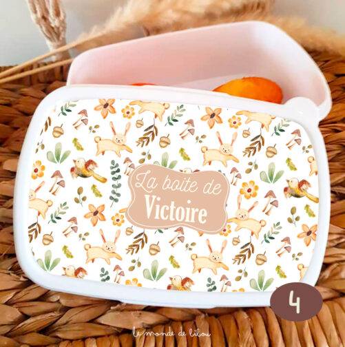 Boîte à Goûter thème automne