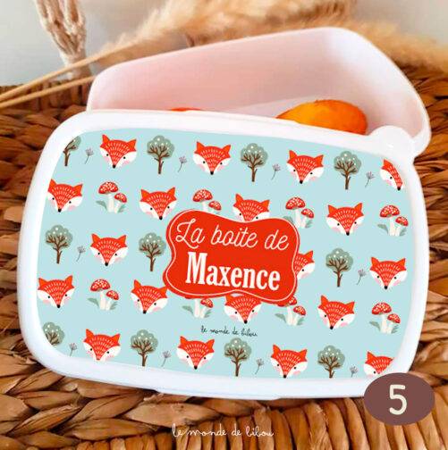 Boîte à Goûter thème automne