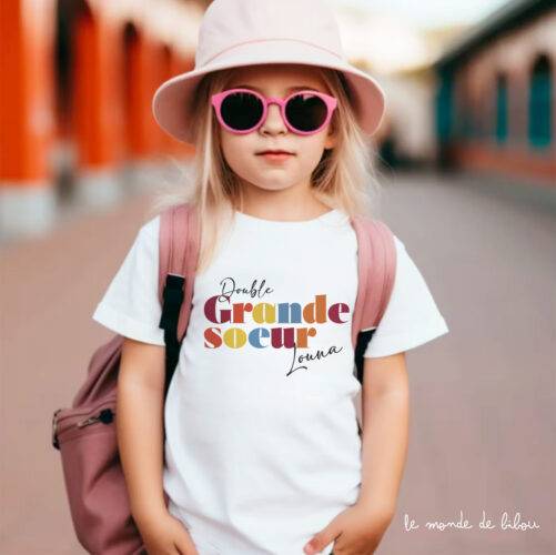 Duo T-Shirts petite et grande sœur