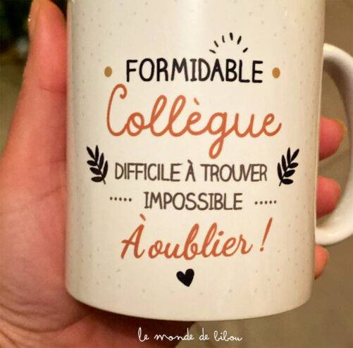 Mug collègue impossible à oublier