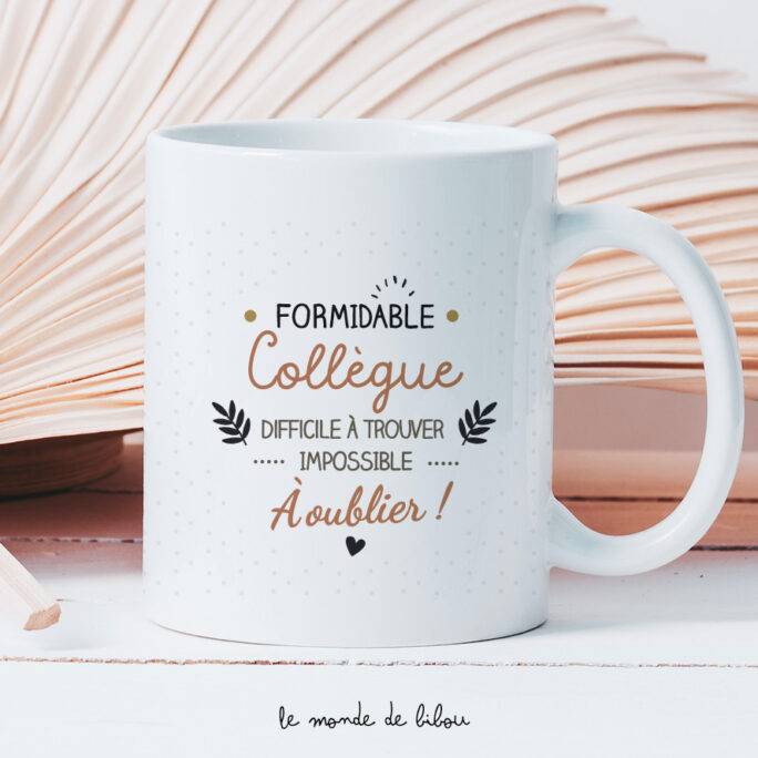 Mug collègue impossible à oublier