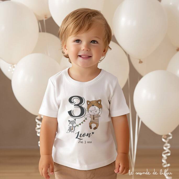 T-shirt anniversaire garçon