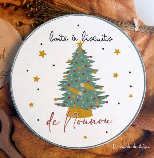 Boîte à biscuits de Noël