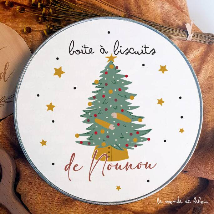 Boîte à biscuits de Noël