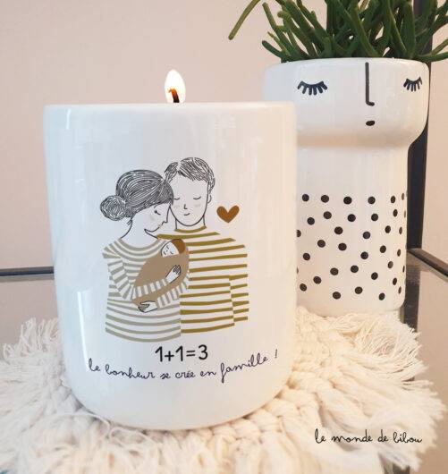 Bougie parfumée 1+1=3