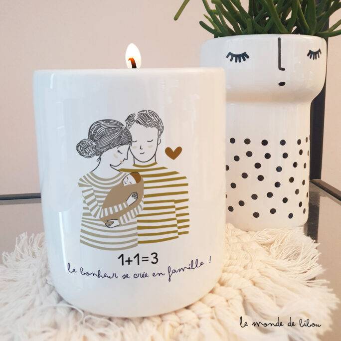 Bougie parfumée 1+1=3