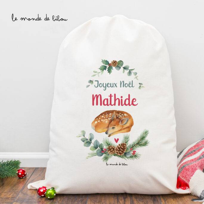 Hotte de Noël Biche taille XL