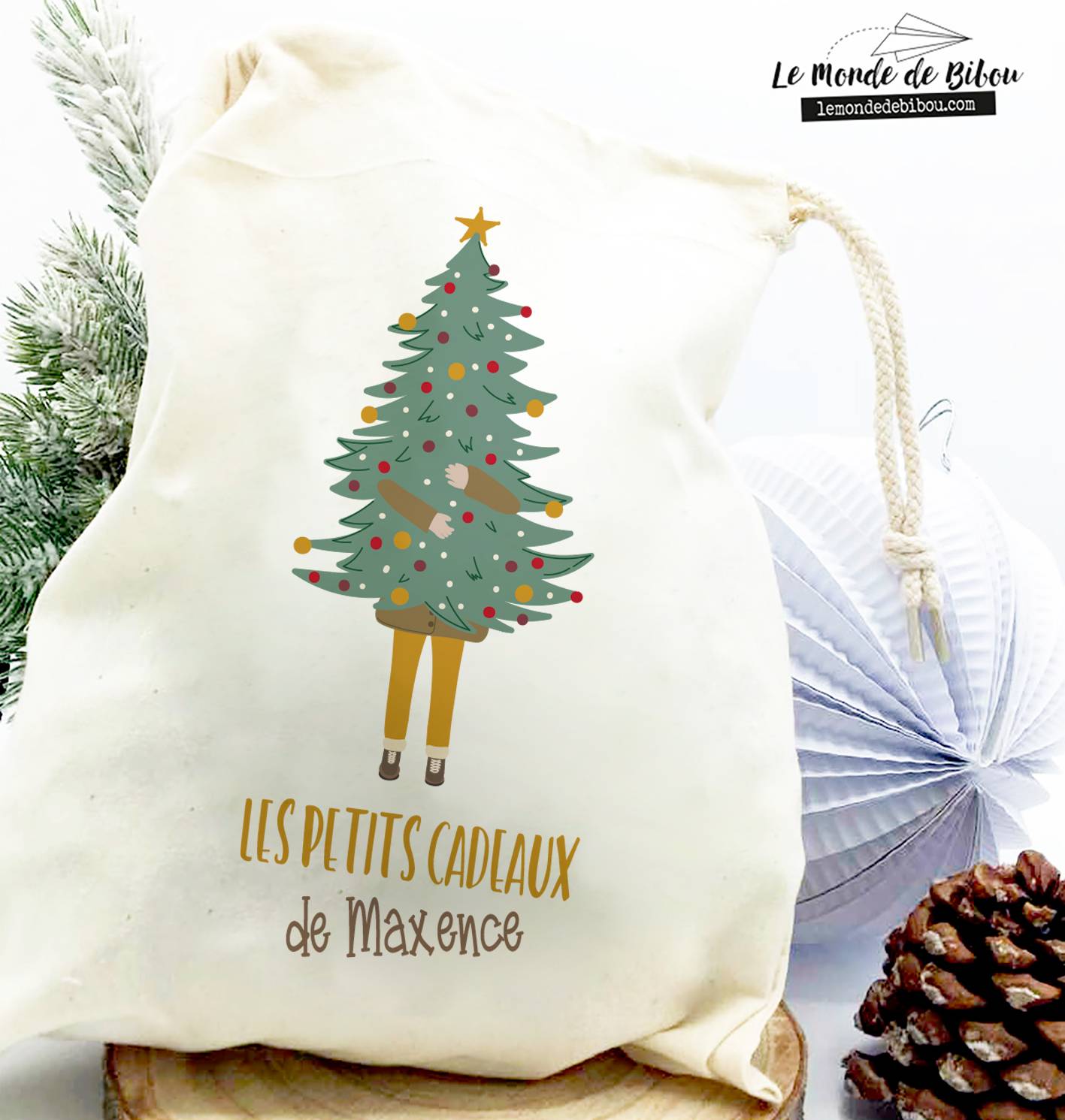 Hotte de Noël Sapin taille S