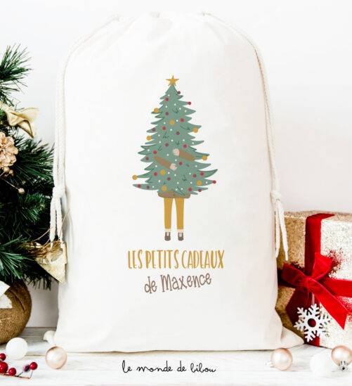 Hotte de Noël Sapin