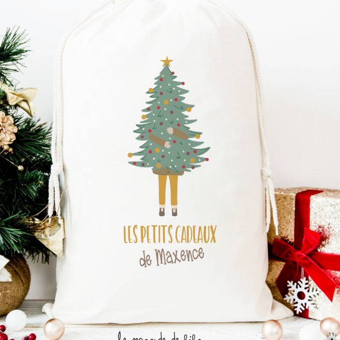 Hotte de Noël Sapin