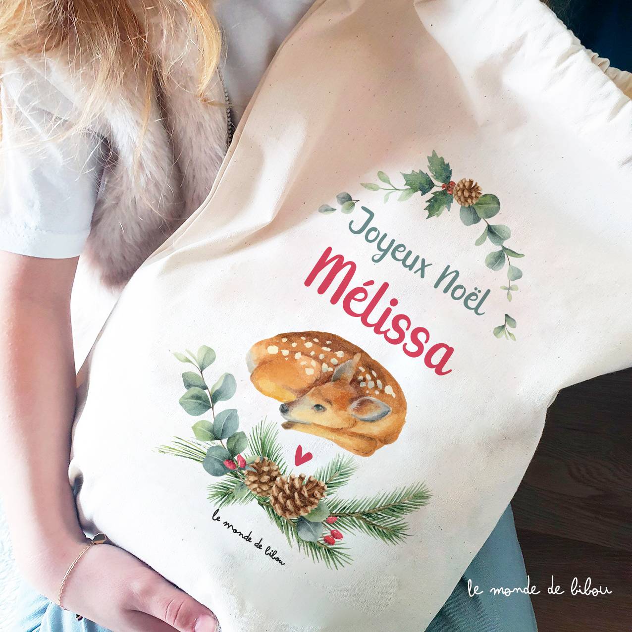 Hotte de Noël Biche taille M