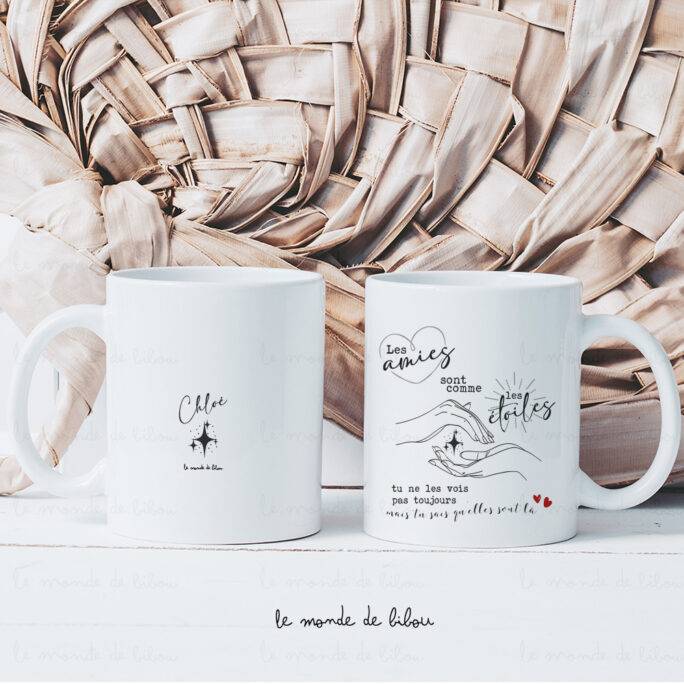 Mug Les amies sont comme les étoiles