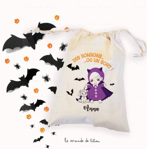 Sac pochon d'Halloween Vampire