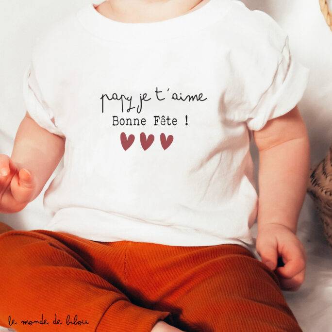 T-shirt bébé Fête des Grands-pères