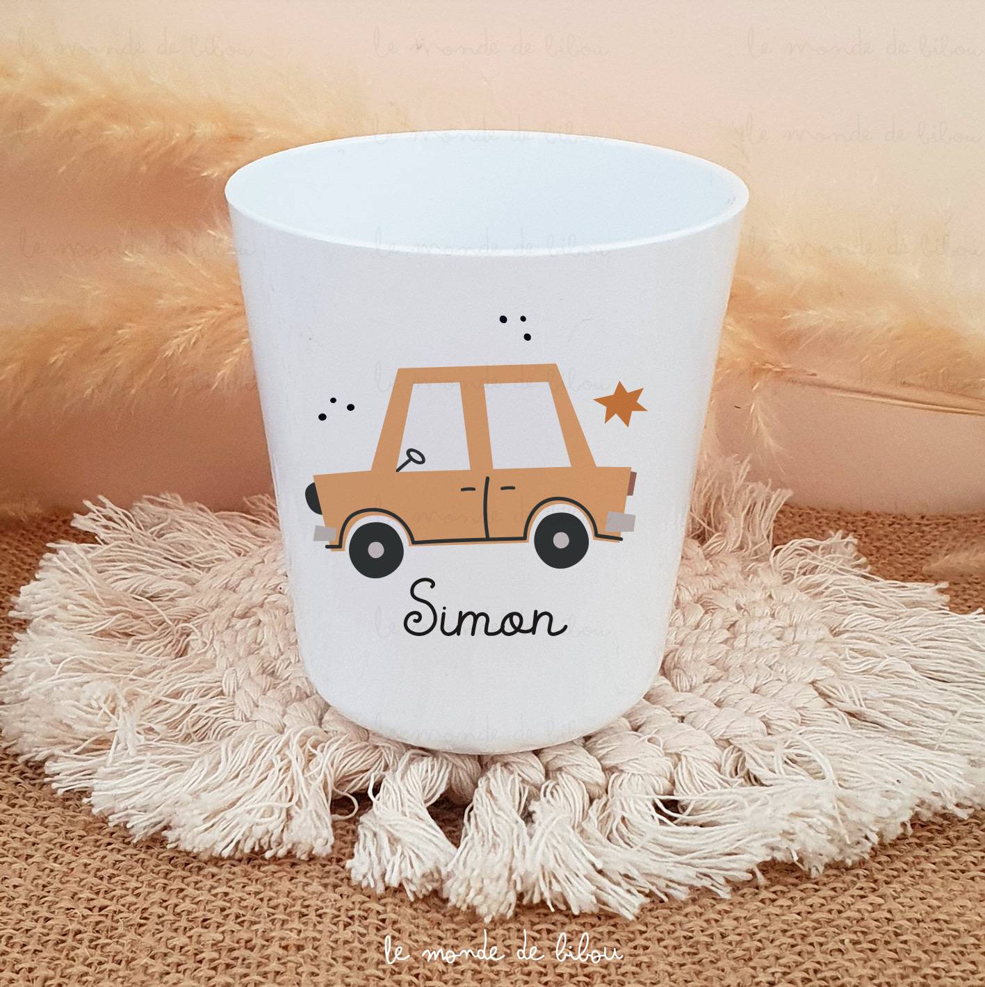 Gobelet enfant voiture personnalisé