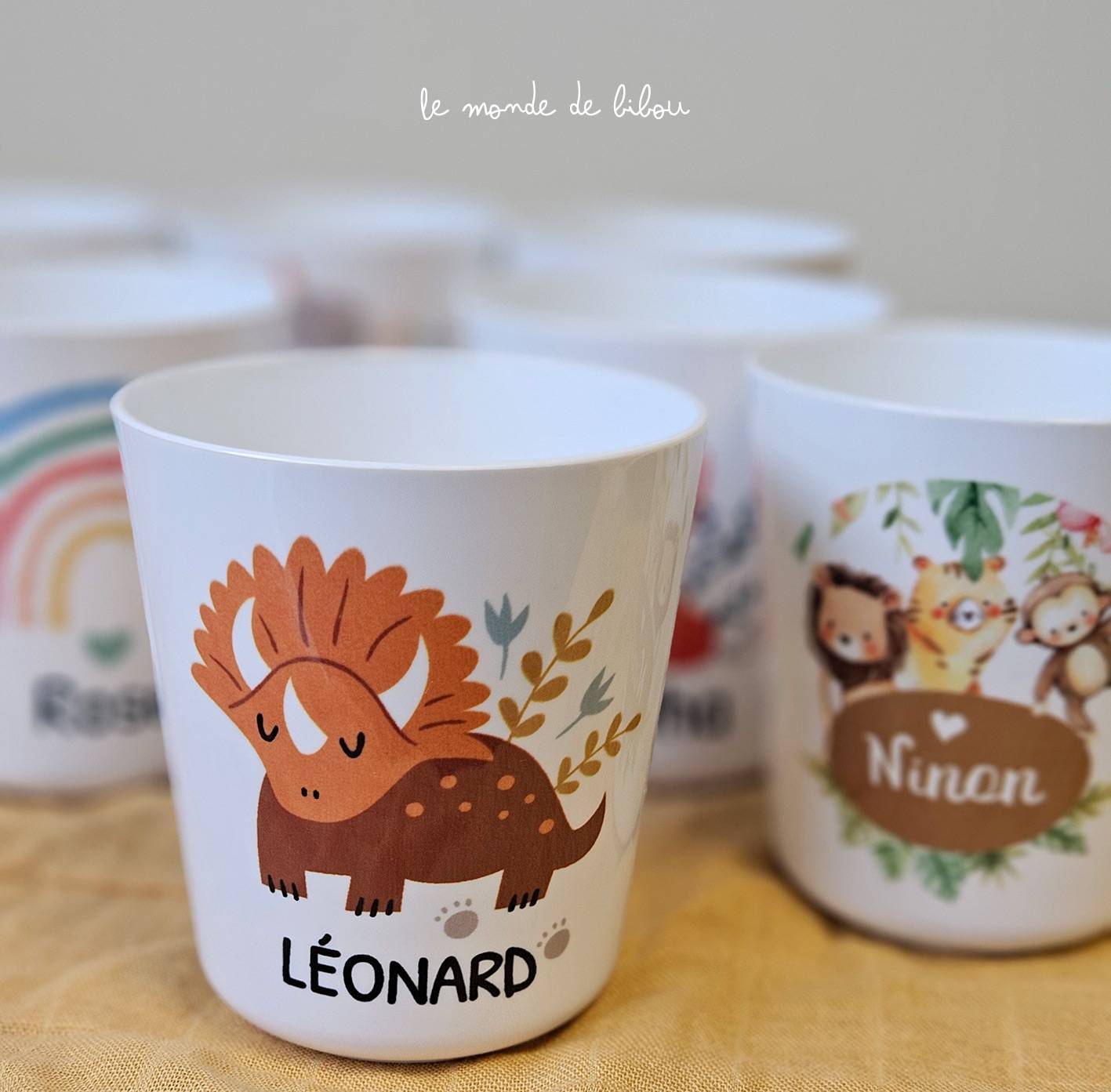 Gobelet enfant Dinosaure personnalisé