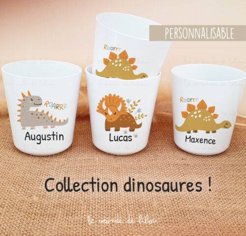 Gobelet enfant Dinosaure personnalisé