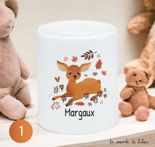Tirelire prénom biche