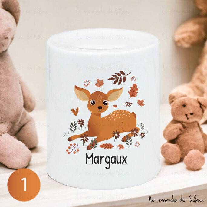 Tirelire prénom biche