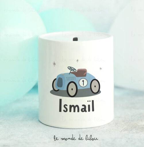Tirelire personnalisée voiture vintage