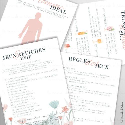 Jeux et Affiches numériques EVJF à télécharger