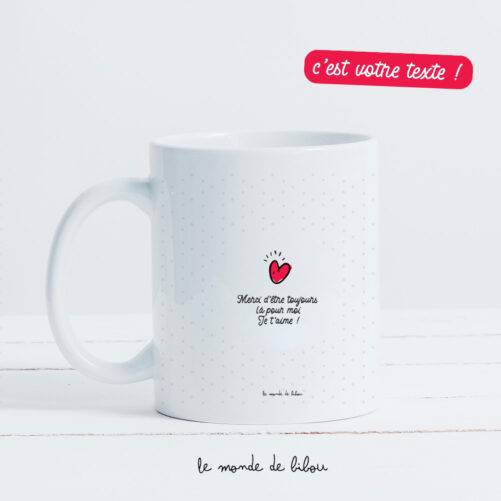 Mug personnalisable merci pour tout
