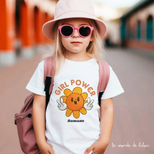 Duo T-shirts personnalisé Girl Power
