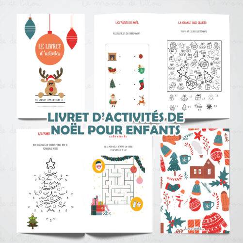 Livret de Jeux pour Enfants Noël à imprimer