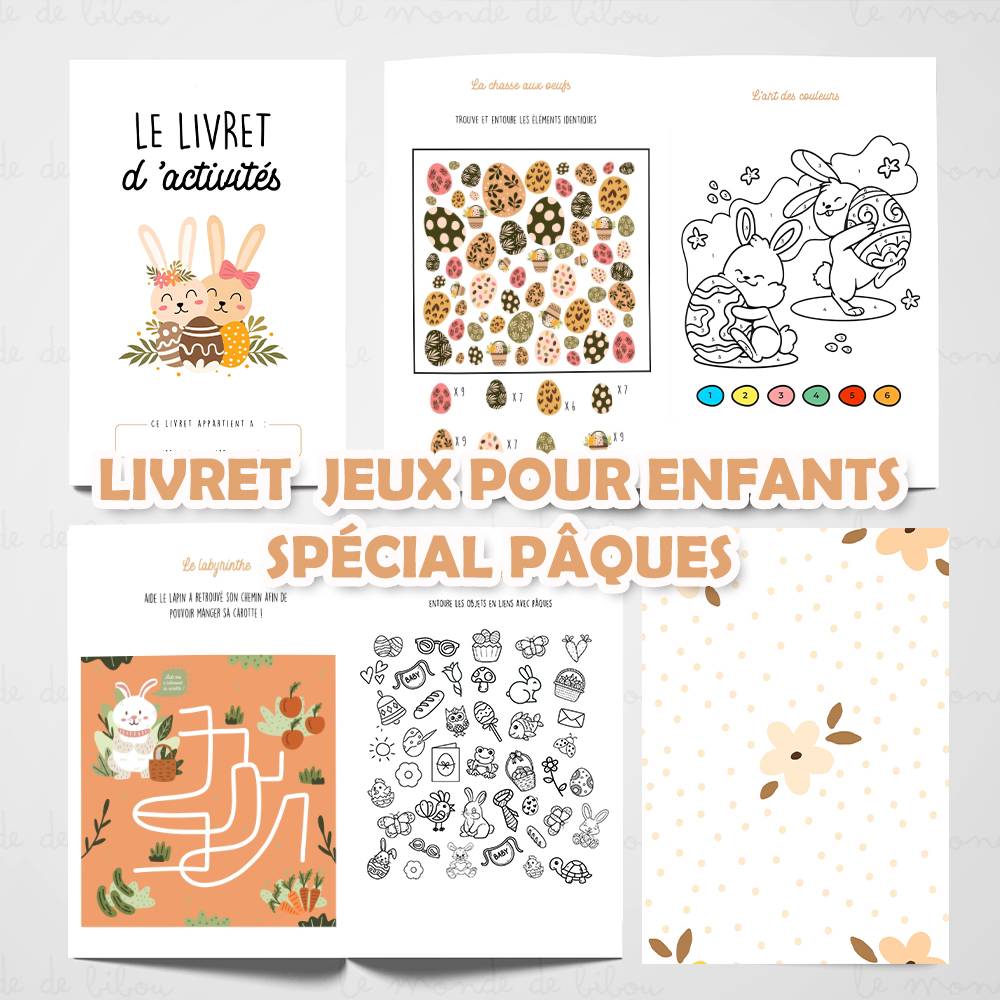 LIVRET JEUX ANIM ENFANTS PAQUES