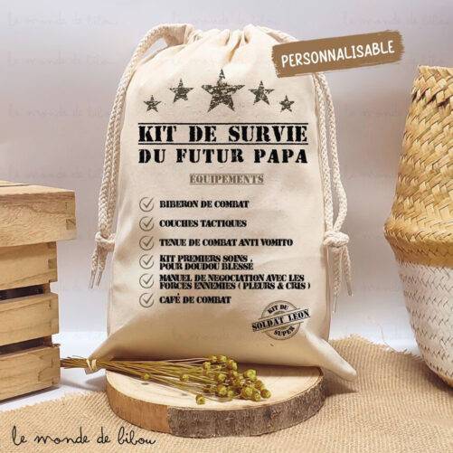 Kit de survie maternité futur papa