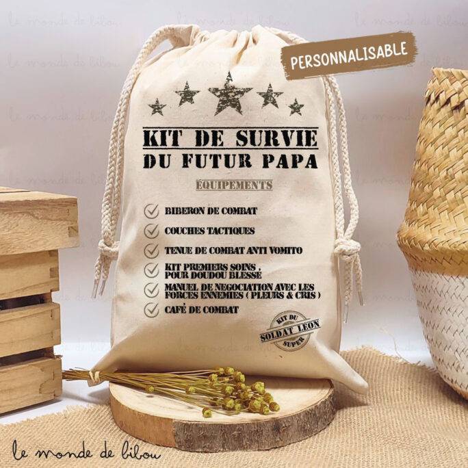 Kit de survie maternité futur papa