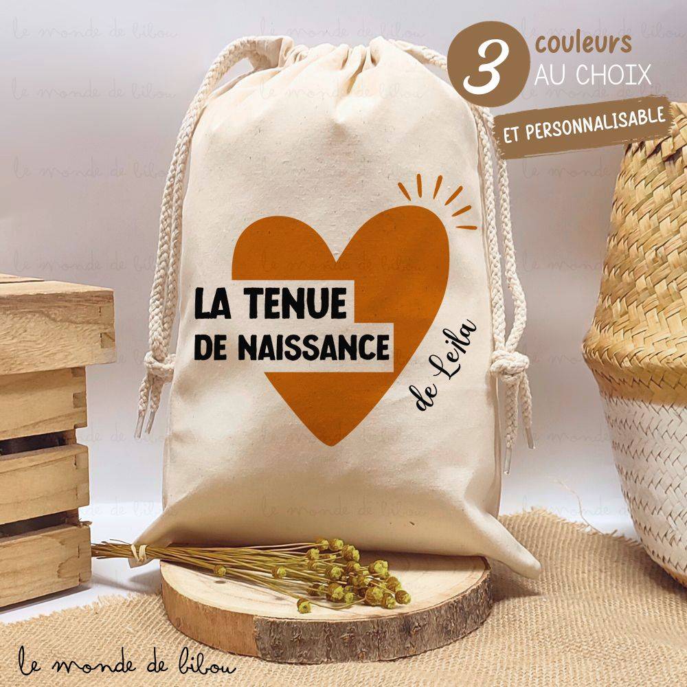 SAC POCHON TENUE NAISSANCE PEROSNNALISE
