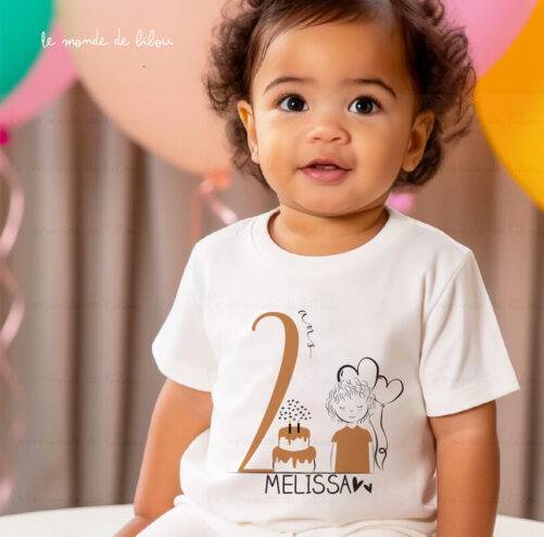 T-shirt d'anniversaire personnalisé