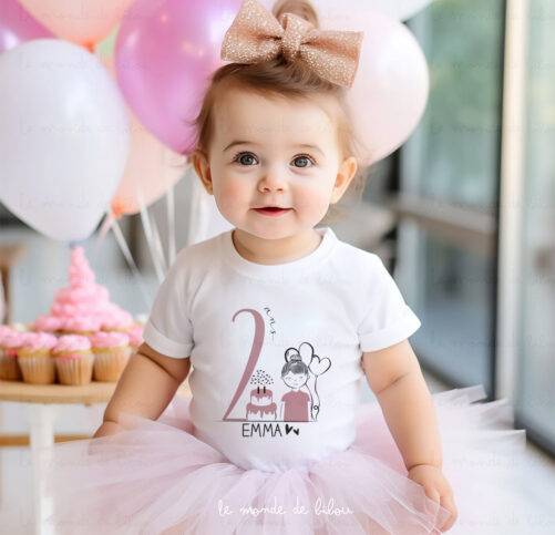 T-shirt d'anniversaire personnalisé