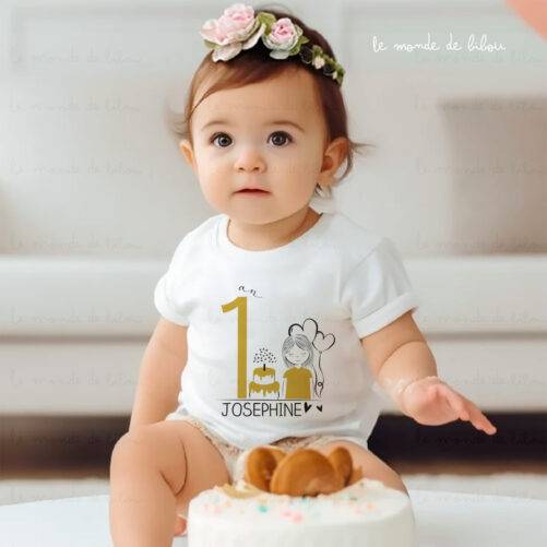 T-shirt d'anniversaire personnalisé