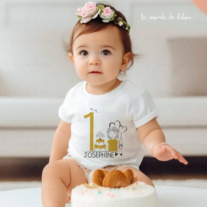 T-shirt d'anniversaire personnalisé