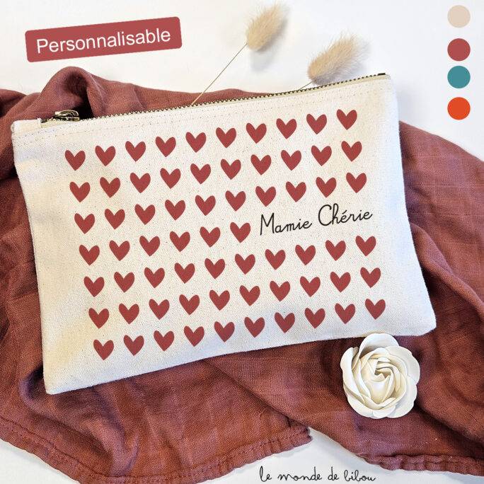 Trousse personnalisée cadeau mamie