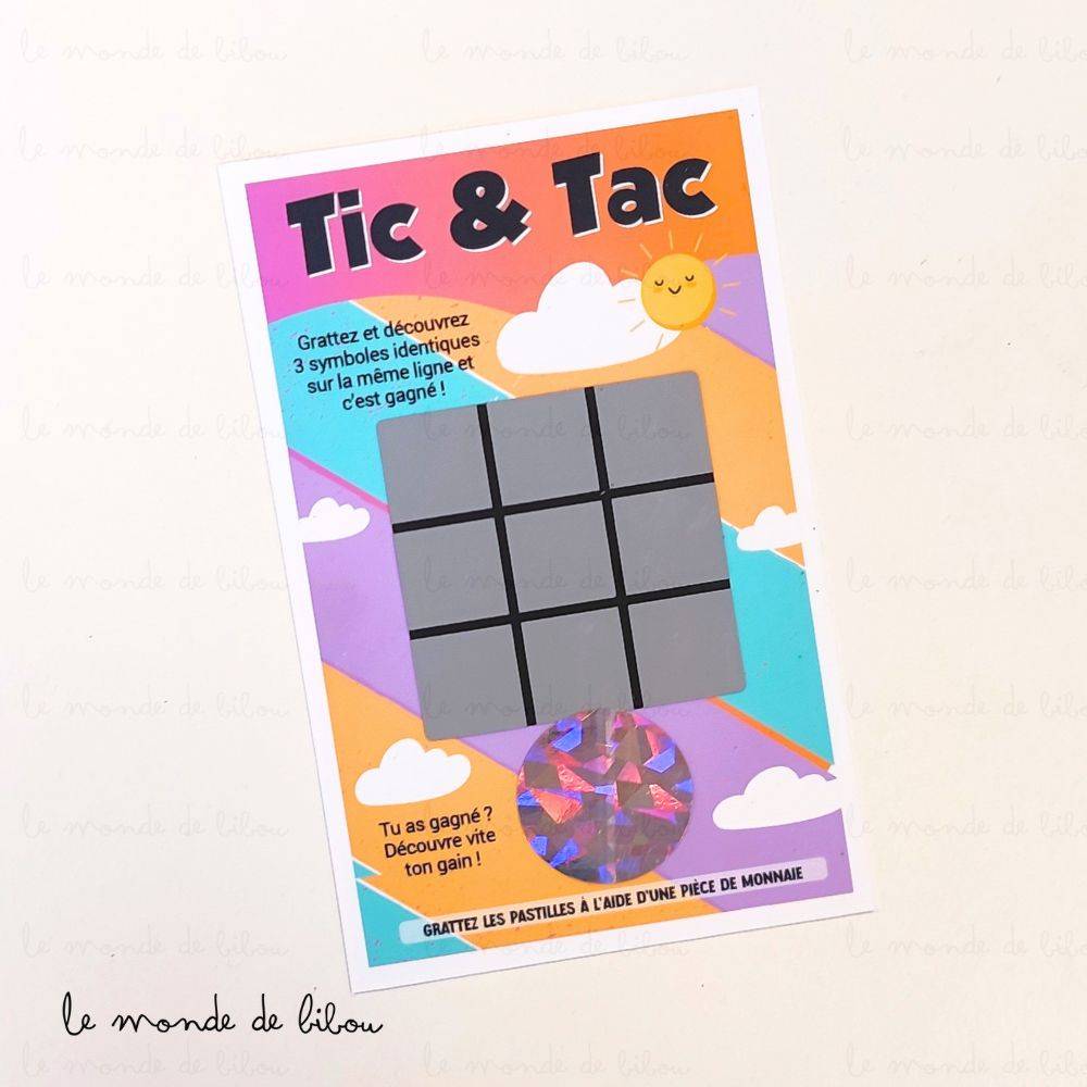 Ticket Tic & Tac à gratter annonce grossesse