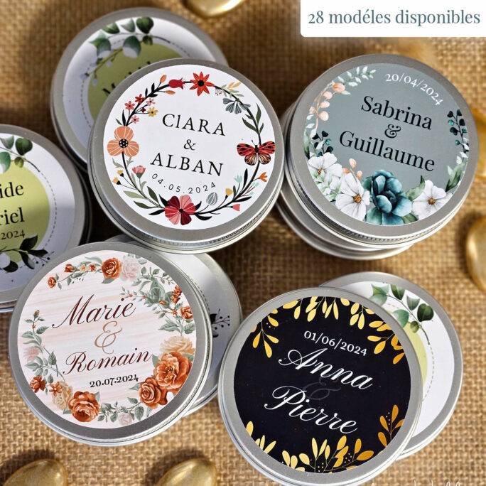 Boite à dragées personnalisée pour mariage