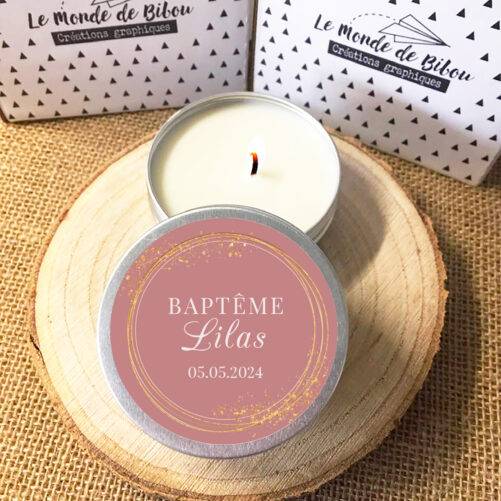 Bougie Baptême cadeaux invités