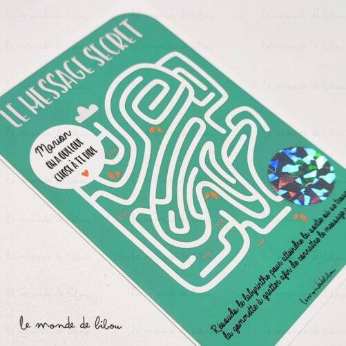 Ticket à gratter Labyrinthe Annonce Grande Sœur et Grand Frère