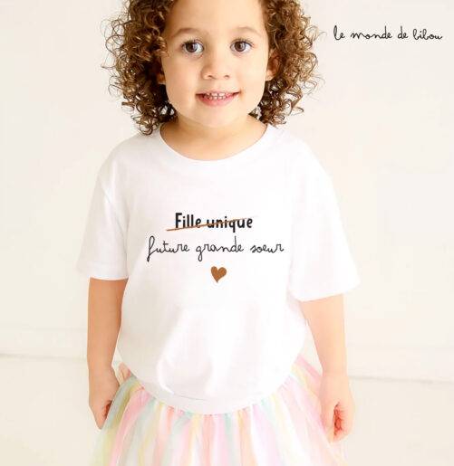 T-shirt future grande sœur ou futur grand frère