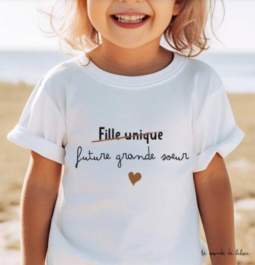 T-shirt future grande sœur ou futur grand frère