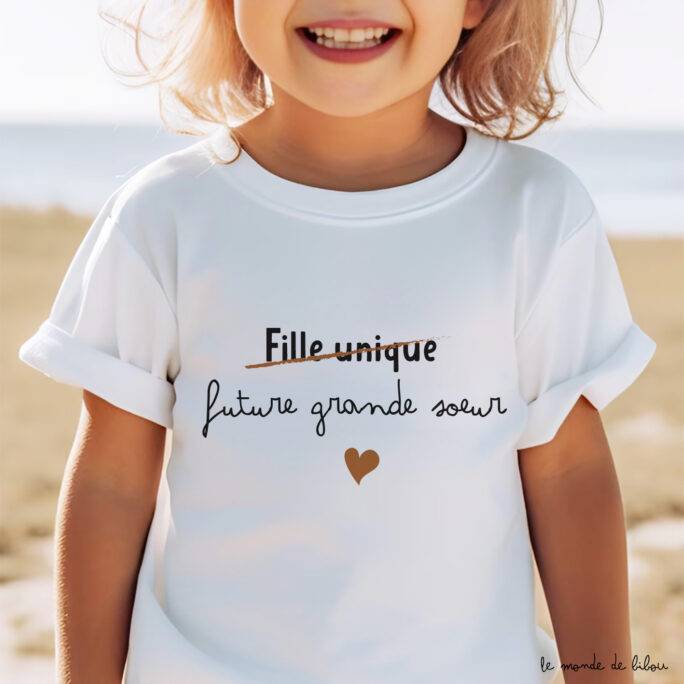 T-shirt future grande sœur ou futur grand frère