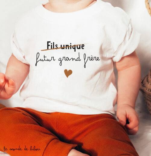 T-shirt future grande sœur ou futur grand frère