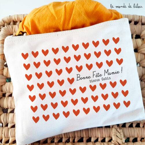 Trousse personnalisée cadeau mamie