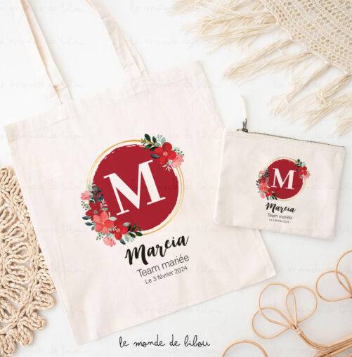 Sac et trousse personnalisés EVJF