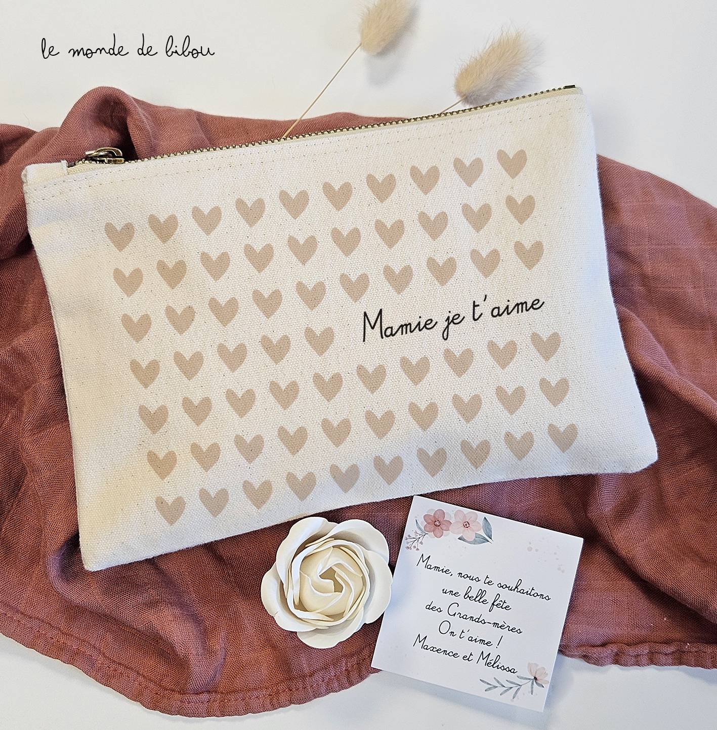 Trousse personnalisée cadeau mamie