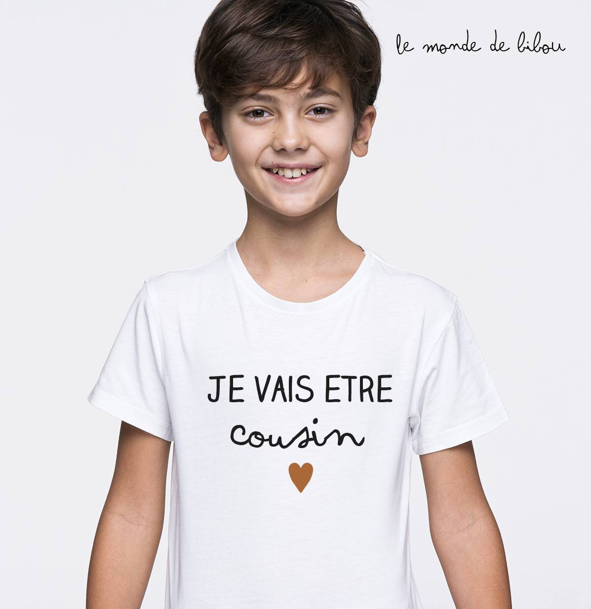 T-shirt je vais être Cousine ou Cousin